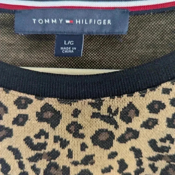Tommy Hilfiger Leopard Print Dress size large - Picture 4 of 5